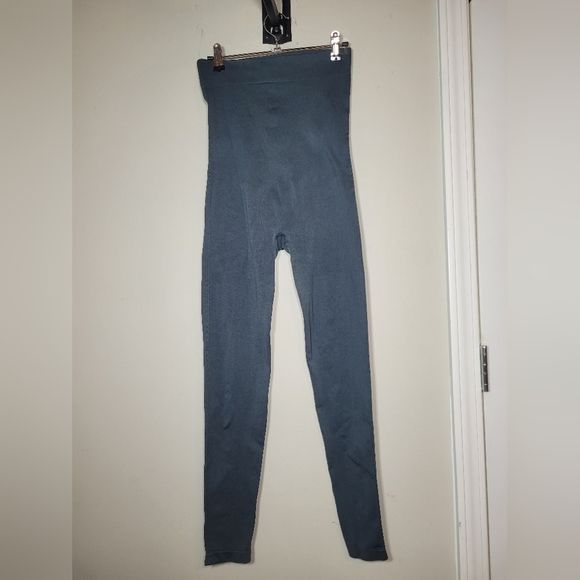 Blanqi Grey Maternity Over Belly Bump Leggings sz M - Picture 3 of 8